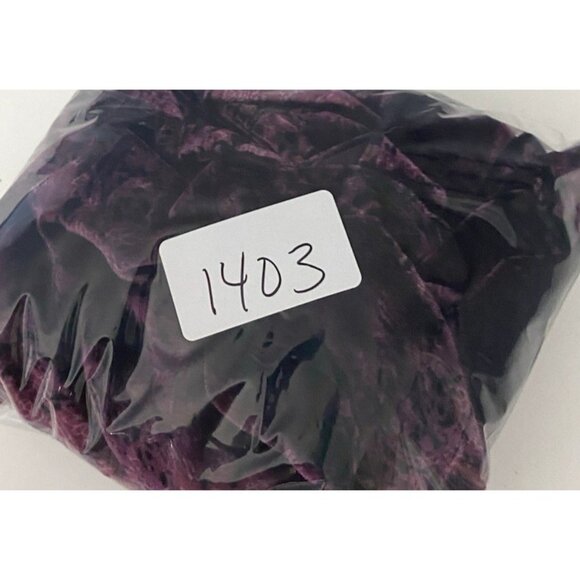 J. Jill Crushed Velvet Tunic Pullover V-Neck Long Sleeve Top Fairycore XL Purple - Picture 10 of 10